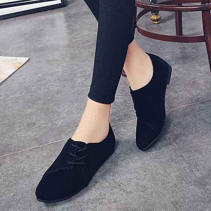 Women lace flat shoes head shoes to help low flat casual shoes