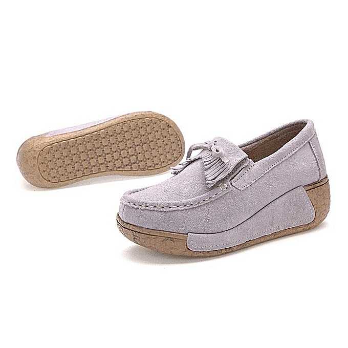Bun female girl flat shoes slip fashion casual sports shoes breathable running shoes beige